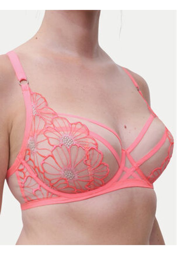 Chantelle Biustonosz z fiszbiną Lush C22OM0 Różowy. Kolor: różowy. Materiał: syntetyk