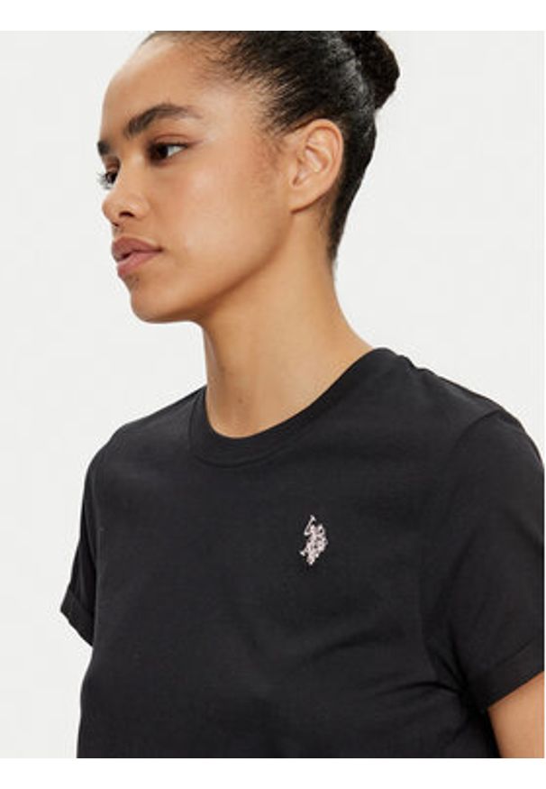 U.S. Polo Assn. T-Shirt WUP0634 Czarny Regular Fit. Typ kołnierza: polo. Kolor: czarny. Materiał: bawełna