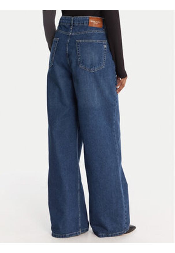 Rinascimento Jeansy CFC0125151003 Niebieski Wide Leg. Kolor: niebieski