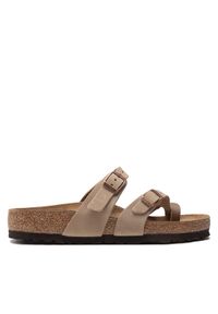 Birkenstock Japonki Mayari 1011433 Beżowy. Kolor: beżowy. Materiał: nubuk, skóra