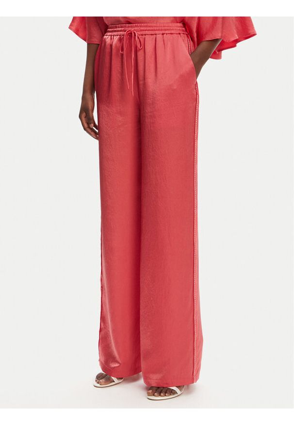 Pinko - PINKO Spodnie materiałowe 104595 A2BU Koralowy Regular Fit. Kolor: pomarańczowy. Materiał: syntetyk