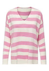 only - ONLY Sweter 15219642 Różowy Regular Fit. Kolor: różowy. Materiał: syntetyk