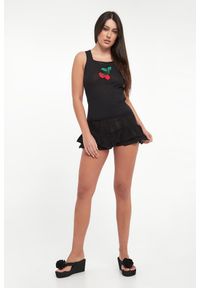 Twinset Milano - Top damski z nadrukiem czereśni TWINSET. Wzór: nadruk #2