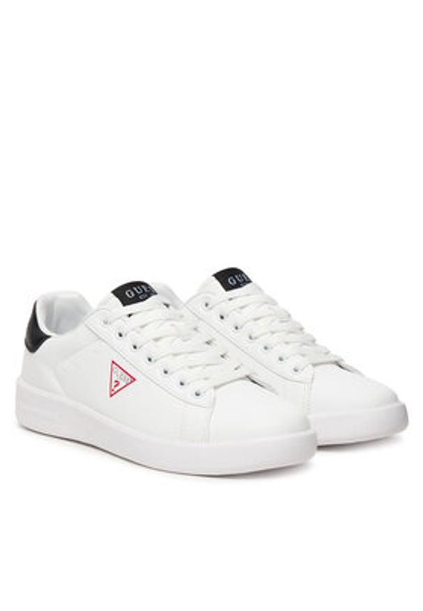 Guess Sneakersy FMJYUK ELE12 Biały. Kolor: biały. Materiał: skóra