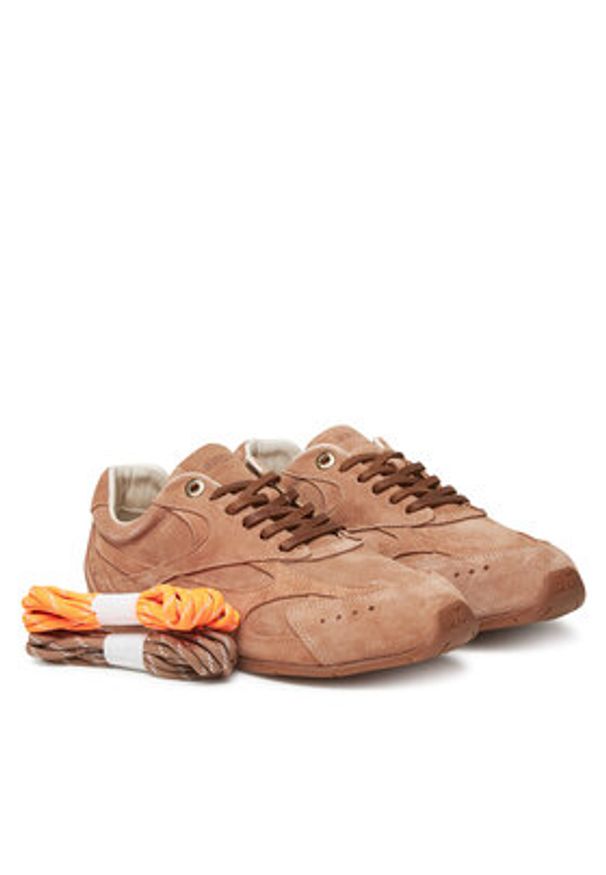 Bronx Sneakersy 66647-VC 3877 Brązowy. Kolor: brązowy. Materiał: skóra, zamsz
