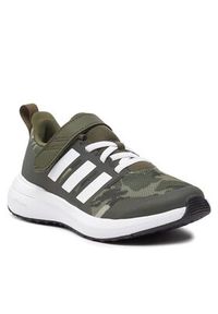 Adidas - adidas Sneakersy FortaRun 2.0 Cloudfoam Elastic Lace Top Strap IE3397 Khaki. Kolor: brązowy. Materiał: skóra. Model: Adidas Cloudfoam. Sport: bieganie #5