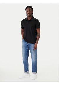 Calvin Klein Polo Birdseye LV04LF208G Czarny Regular Fit. Typ kołnierza: polo. Kolor: czarny. Materiał: bawełna #2
