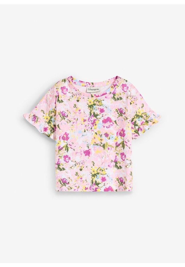 bonprix - T-shirt z czystej bawełny organicznej. Kolor: biały. Materiał: bawełna