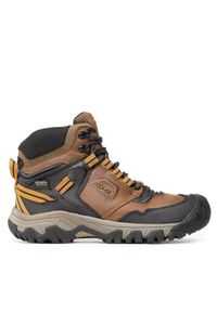 keen - Keen Trekkingi Ridge Flex Mid Wp M 1025666 Brązowy. Kolor: brązowy. Materiał: skóra. Sport: turystyka piesza #1