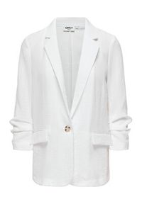 only - ONLY Marynarka Lita 15370275 Biały Regular Fit. Kolor: biały. Materiał: wiskoza #6