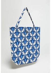 MOODO - Bawełniana torba niebieska. Kolor: niebieski