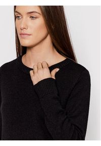 Vila Sweter Ril 14054177 Czarny Regular Fit. Kolor: czarny. Materiał: wiskoza #5