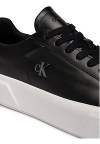Calvin Klein Sneakersy Flatform Lace Up Lth YW0YW01928 Czarny. Kolor: czarny. Materiał: skóra #3