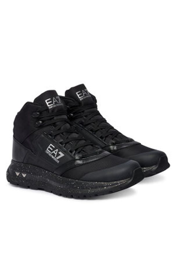 EA7 Emporio Armani Sneakersy 7X000340 AF18615 MZ186 Czarny. Kolor: czarny. Materiał: materiał