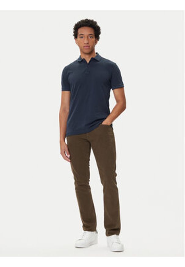 G-Star RAW - G-Star Raw Polo Dunda D11595-D756 Niebieski Slim Fit. Typ kołnierza: polo. Kolor: niebieski. Materiał: bawełna
