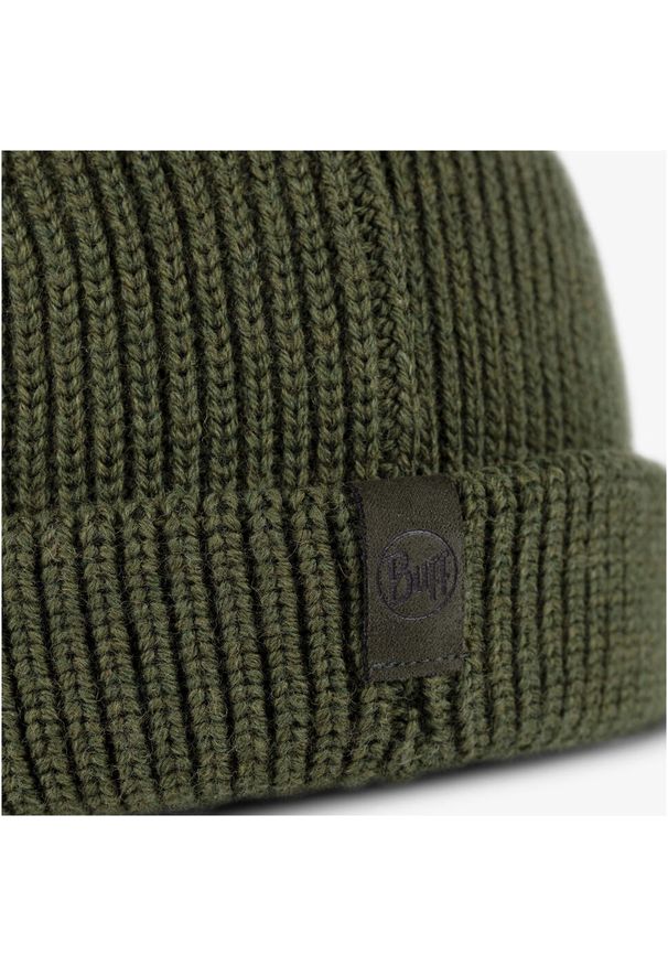 Buff - Czapka zimowa dla dorosłych wywijana BUFF Knitted Beanie Ervin. Kolor: niebieski. Materiał: wełna. Sezon: zima. Styl: sportowy