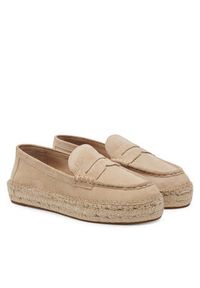 Lauren Ralph Lauren - LAUREN RALPH LAUREN Espadryle Luize 802953958007 Beżowy. Kolor: beżowy. Materiał: skóra, zamsz #6