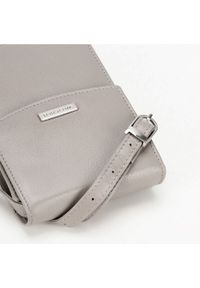 Wittchen - Minitorebka crossbody skórzana 2 w 1 jasnoszara. Kolor: szary. Materiał: skóra