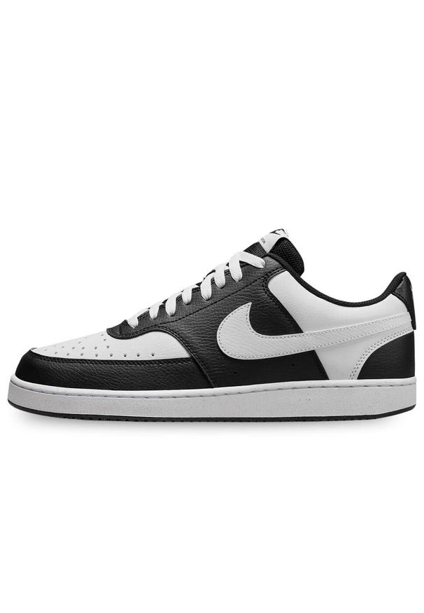 Buty do chodzenia męskie Nike Court Vision Low. Zapięcie: sznurówki. Kolor: biały, wielokolorowy, czarny. Materiał: materiał, skóra, syntetyk. Szerokość cholewki: normalna. Model: Nike Court. Sport: turystyka piesza