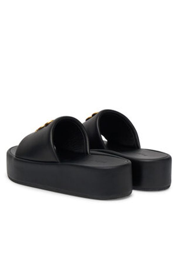 Badura Klapki CROCUS-V1925-08-1 Czarny. Kolor: czarny. Materiał: skóra