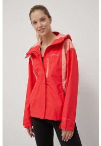 columbia - Columbia kurtka outdoorowa Hikebound kolor czerwony przejściowa. Kolor: czerwony. Materiał: materiał
