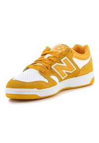 Buty New Balance BB480LWA żółte. Okazja: na co dzień. Zapięcie: sznurówki. Kolor: żółty. Materiał: skóra, guma. Szerokość cholewki: normalna #6