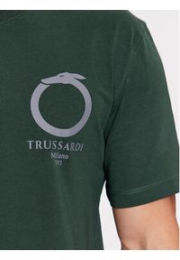Trussardi Jeans - Trussardi T-Shirt 52T00771 Zielony Regular Fit. Kolor: zielony. Materiał: bawełna #2