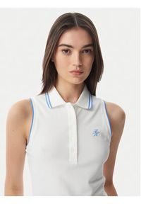 TOMMY HILFIGER - Tommy Hilfiger Polo 1985 WW0WW49561 Biały Slim Fit. Typ kołnierza: polo. Kolor: biały. Materiał: bawełna #5