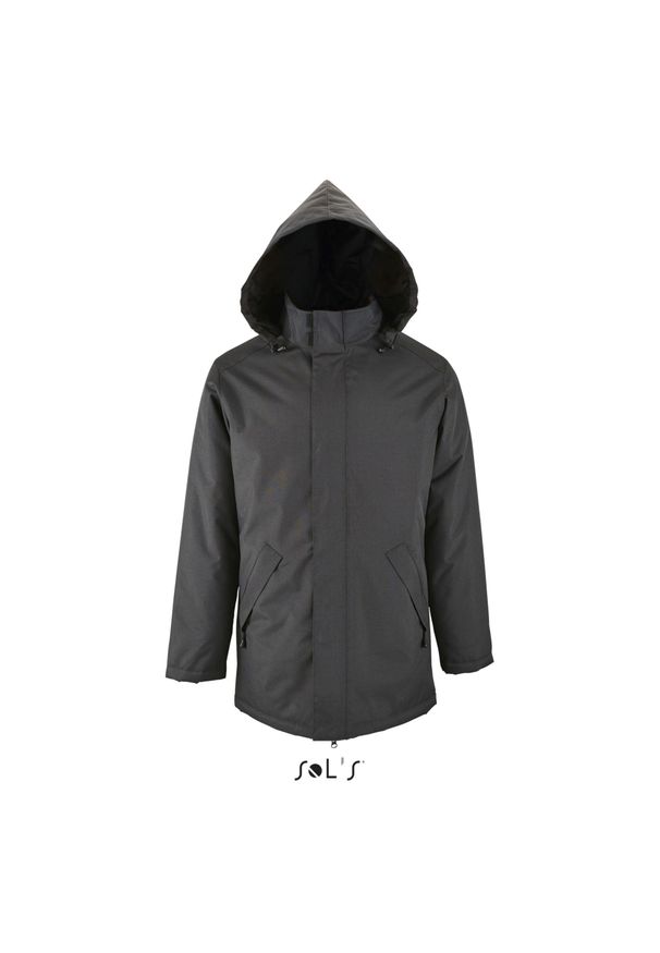 SOL'S - Parka Sol's Robyn. Kolor: szary, wielokolorowy, brązowy. Sezon: zima. Styl: elegancki