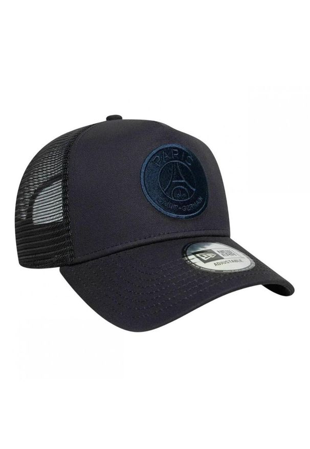 PSG - New Era czapka z daszkiem Trucker Cap Paris Saint-Germain granatowa. Kolor: niebieski