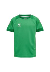 Dziecięcy dżersej poliestrowy Hummel Lead. Kolor: zielony. Materiał: jersey, poliester. Sport: piłka ręczna #1