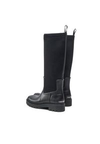 Calvin Klein Jeans Kalosze High Rainboot Neoprene YW0YW00838 Czarny. Kolor: czarny. Materiał: materiał #5