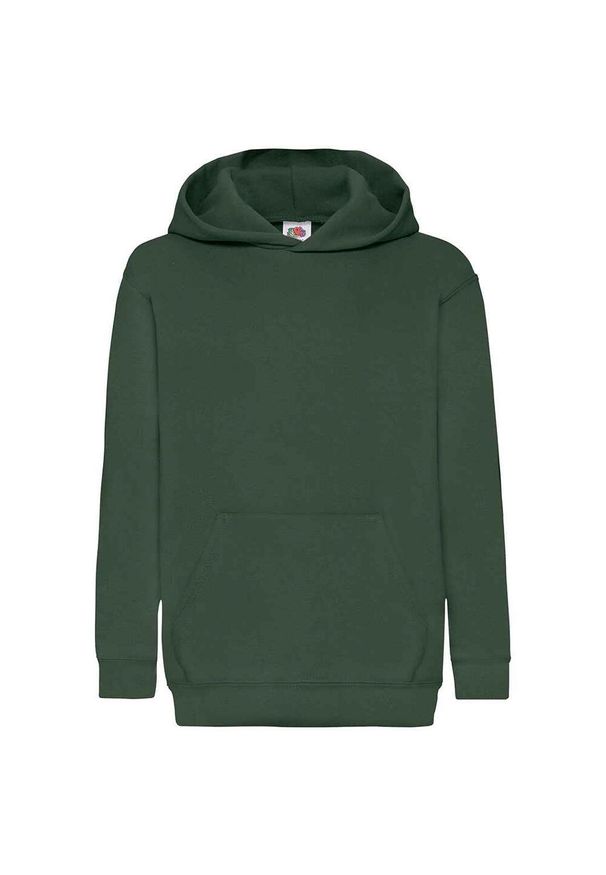 FRUIT OF THE LOOM - Bluza Z Kapturem Dla Dzieci. Typ kołnierza: kaptur. Kolor: zielony