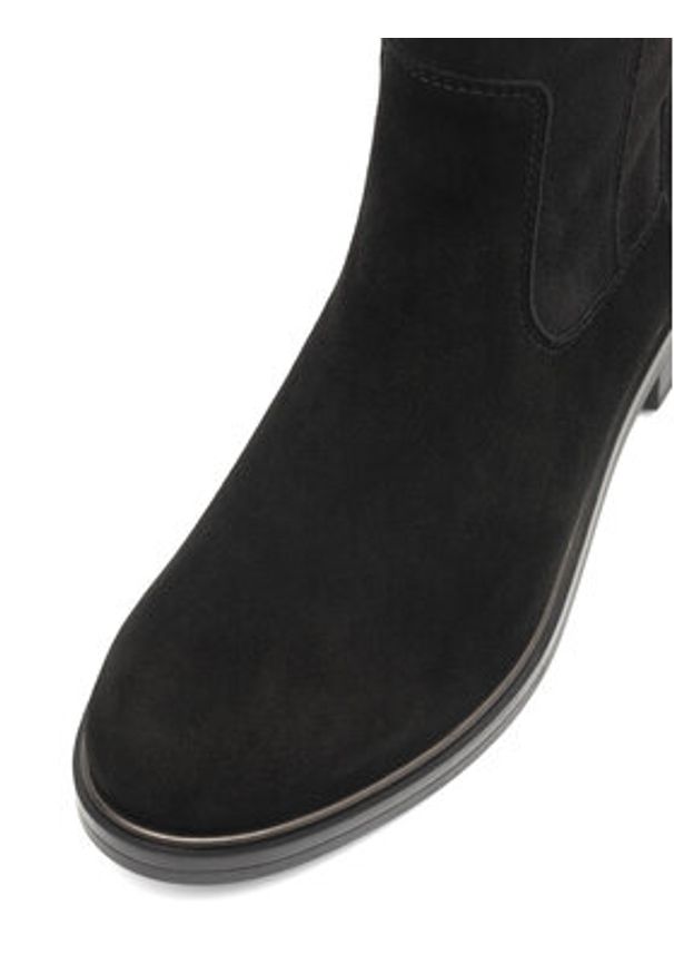 Remonte Kozaki D8387-02 Czarny. Kolor: czarny. Materiał: skóra, zamsz