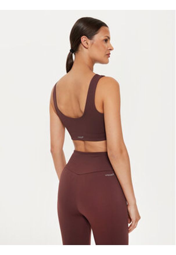 EA7 Emporio Armani Biustonosz sportowy 6DTH58 TJKLZ 1755 Brązowy. Kolor: brązowy. Materiał: syntetyk