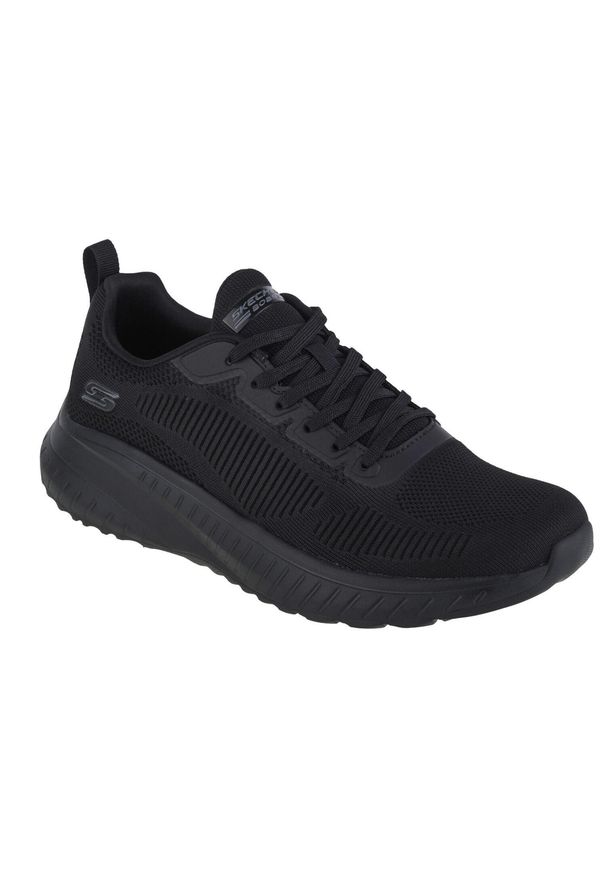skechers - Buty do chodzenia męskie Skechers Bbk Bobs Squad. Zapięcie: sznurówki. Kolor: czarny. Materiał: guma, materiał, syntetyk, tkanina. Szerokość cholewki: normalna. Sport: turystyka piesza