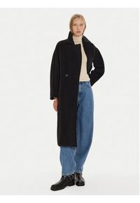 Marella Płaszcz wełniany Dede 2423016082 Czarny Regular Fit. Kolor: czarny. Materiał: wełna #4