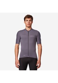 VAN RYSEL - Koszulka rowerowa szosowa męska Van Rysel EDR 2. Kolor: fioletowy. Materiał: poliester, materiał, elastan. Sport: kolarstwo, wspinaczka #1