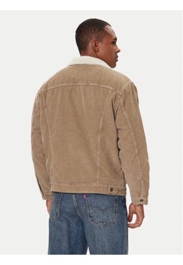 Levi's® Kurtka jeansowa Trucker A5784-0022 Beżowy Relaxed Fit. Kolor: beżowy. Materiał: bawełna