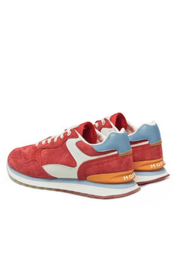 HOFF Sneakersy Rubeus 22402610 Czerwony. Kolor: czerwony. Materiał: skóra