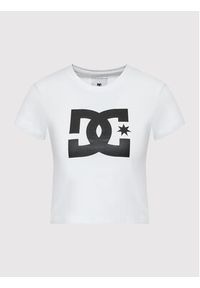 DC T-Shirt Star ADJZT03035 Biały Regular Fit. Kolor: biały. Materiał: bawełna #4