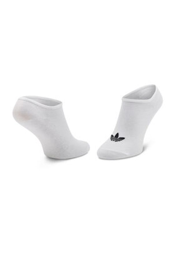 Adidas - adidas Zestaw 3 par niskich skarpet unisex Trefoil Liner FT8524 Biały. Kolor: biały. Materiał: materiał