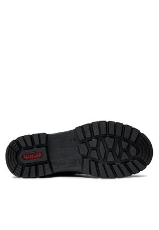 Rieker Trzewiki X8501-00 Czarny. Kolor: czarny. Materiał: skóra