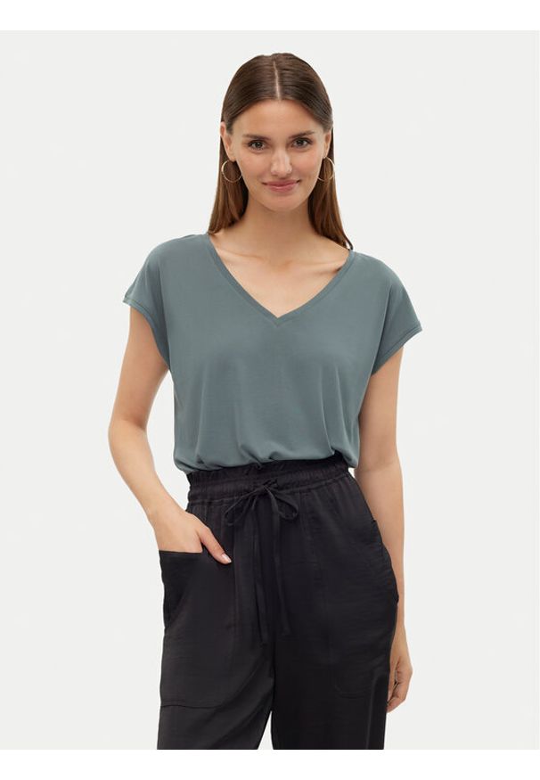 Vero Moda T-Shirt Filli 10247666 Zielony Relaxed Fit. Kolor: zielony. Materiał: syntetyk