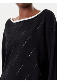 Liu Jo Sport Sweter TF5206 MS63L Czarny Regular Fit. Kolor: czarny. Materiał: syntetyk, wiskoza. Styl: sportowy #5
