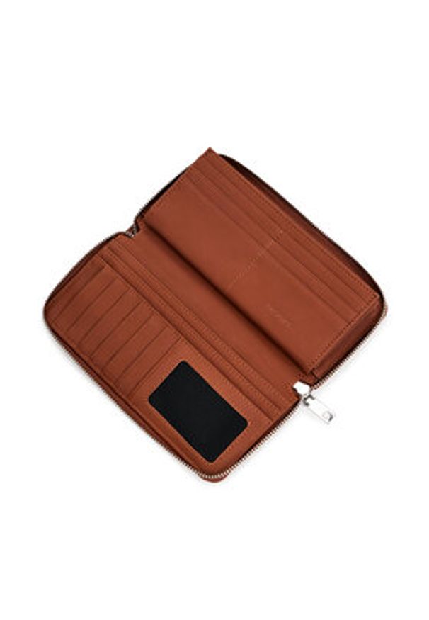 Desigual Portfel 25SAYP03 Brązowy. Kolor: brązowy. Materiał: skóra