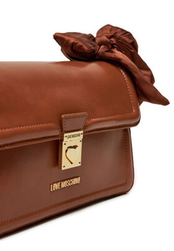 Love Moschino - LOVE MOSCHINO Torebka JC4392PP0LKV0208 Brązowy. Kolor: brązowy. Materiał: skórzane