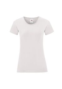 FRUIT OF THE LOOM - Koszulka Damska Iconic Plain T-shirt. Kolor: biały