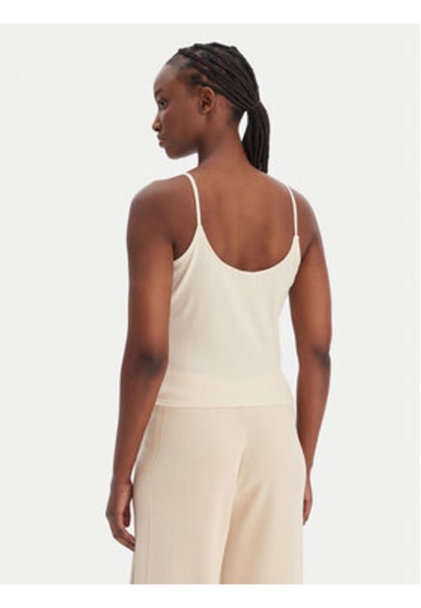 Guess Top V6GP18 K3470 Écru Regular Fit. Kolor: kremowy. Materiał: syntetyk