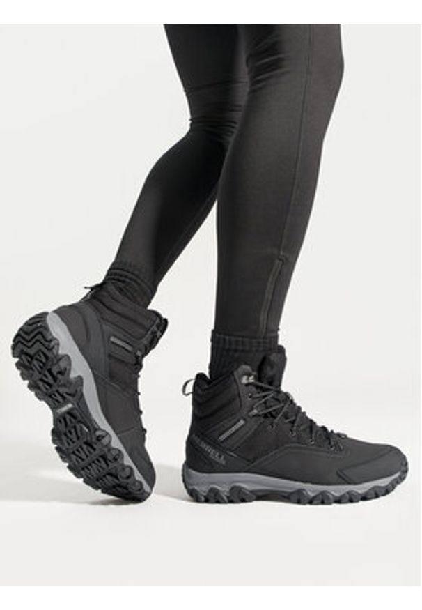 Merrell Trekkingi Thermo Akita Mid Wp J036441 Czarny. Kolor: czarny. Materiał: skóra. Sport: turystyka piesza